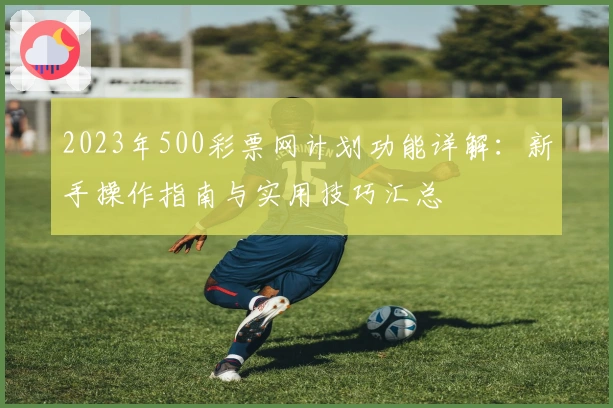 2023年500彩票网计划功能详解：新手操作指南与实用技巧汇总
